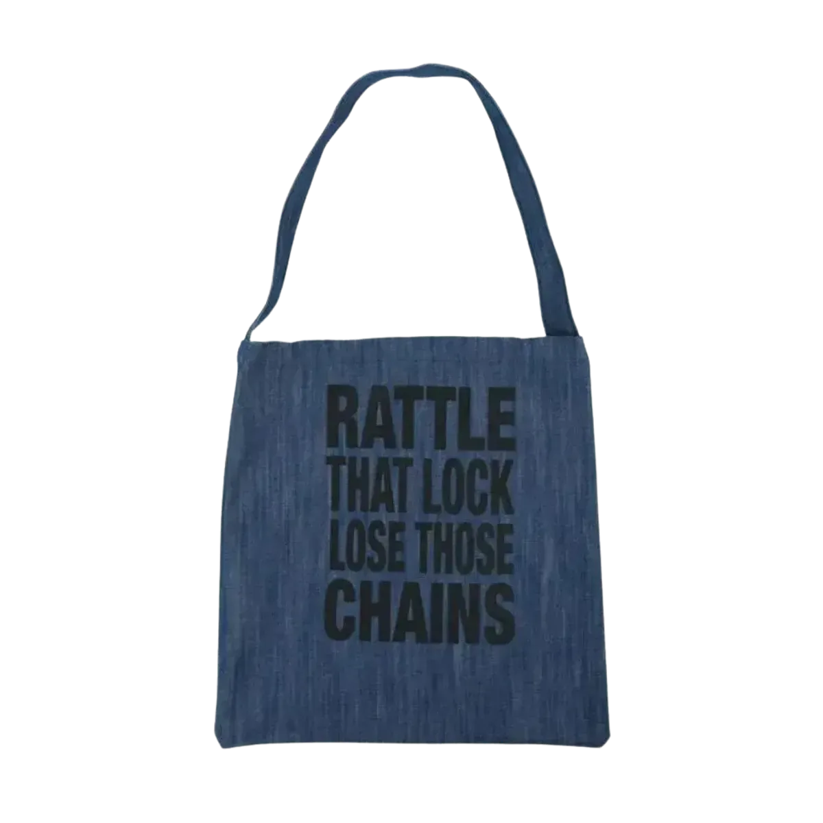 Rattle That Lock Denim Tote Bag