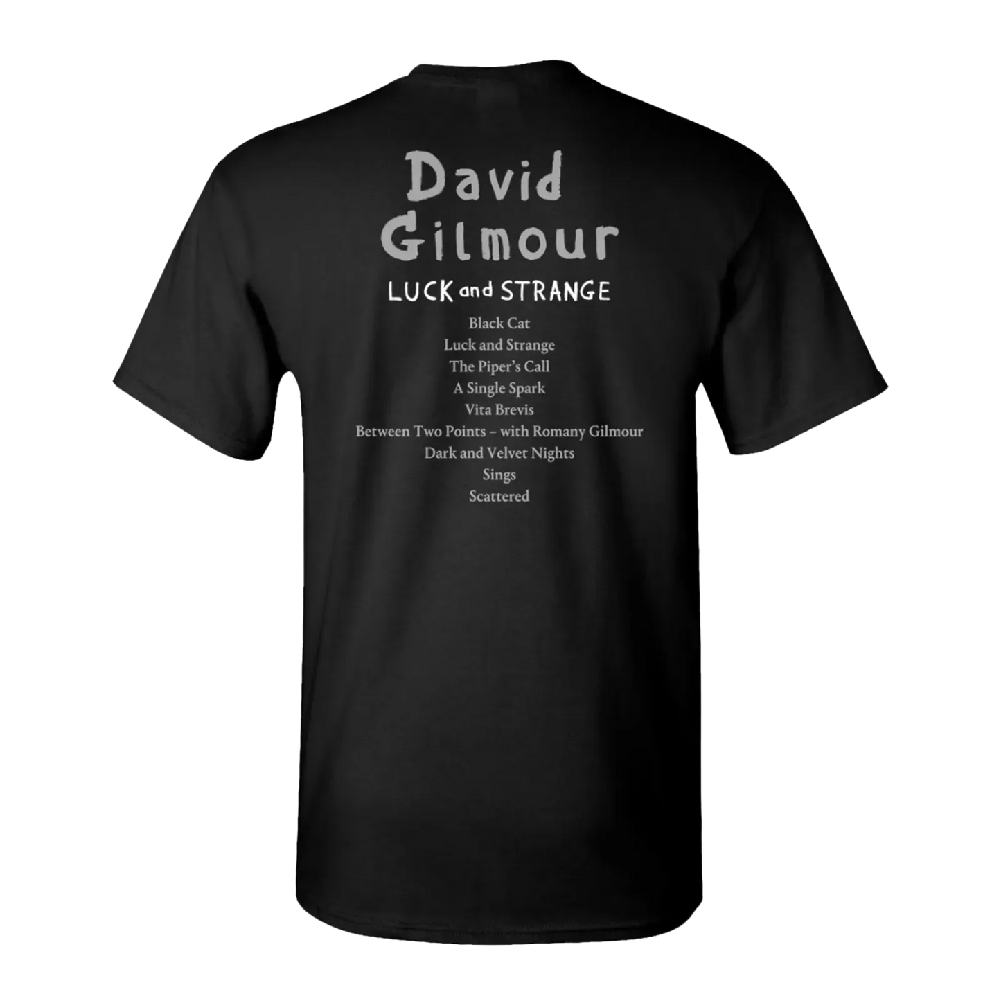 David Gilmour Luck and Strange Black T-Shirt