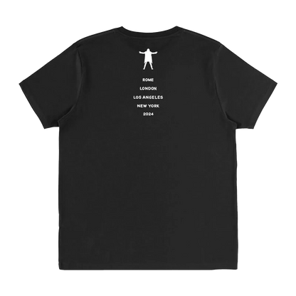 David Gilmour Portrait Black T-Shirt