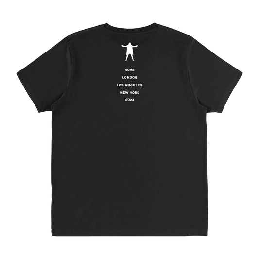 David Gilmour Portrait Black T-Shirt